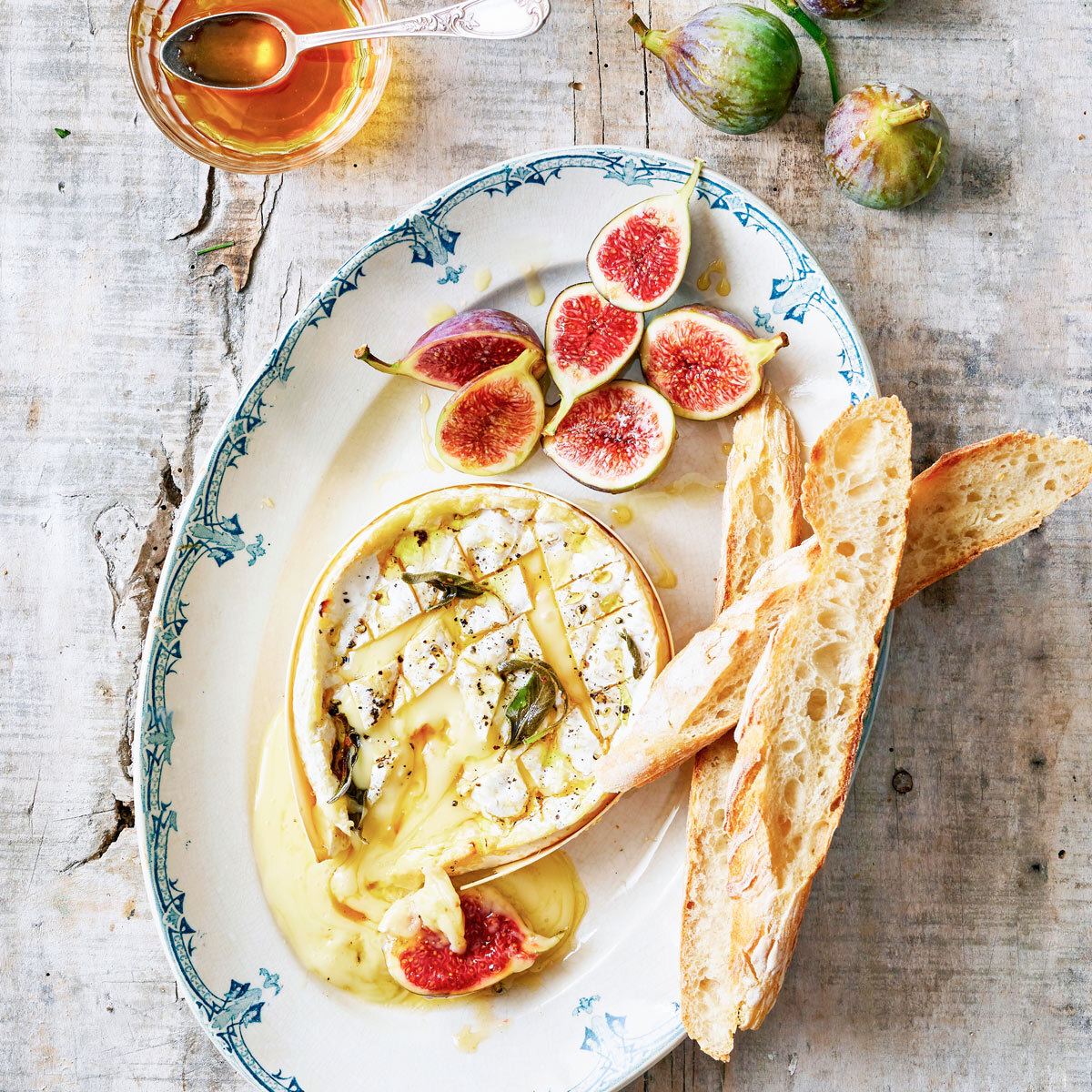 Vivier baked camembert with figs